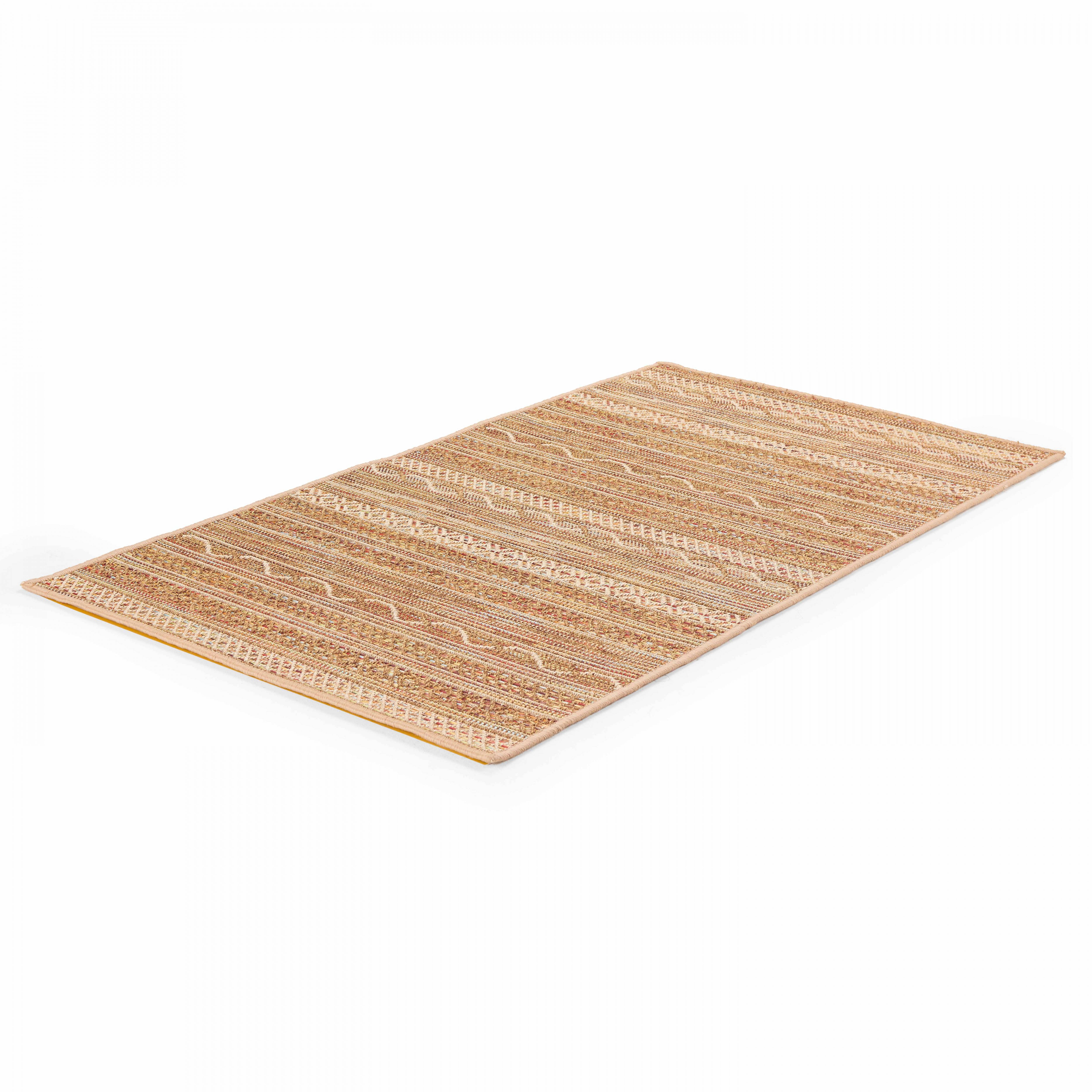 Oviala - Tapis rectangulaire en polypropylène 80x150 cm rouille Urda - Oviala - Image 4