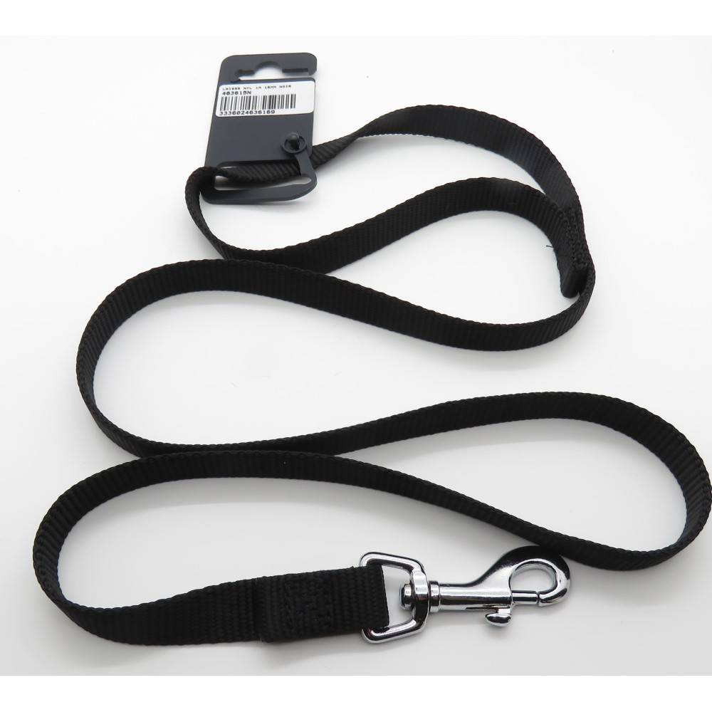 Zolux - Laisse nylon, 1 m x 15 mm, noir, pour chien - Image 3
