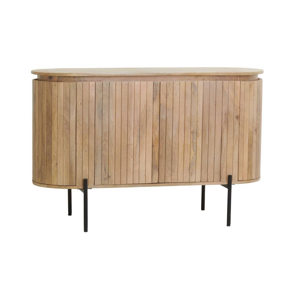 Aubry Gaspard - Buffet en bois de manguier lamé - Image 1