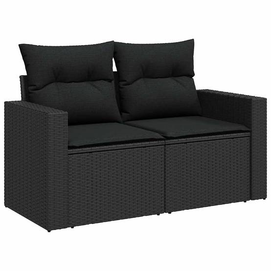 ComfortXL - Salon de jardin 8 places résine tressée noire avec table ajustable et modules de rangement – ComfortXL Outdoor Living - Image 6