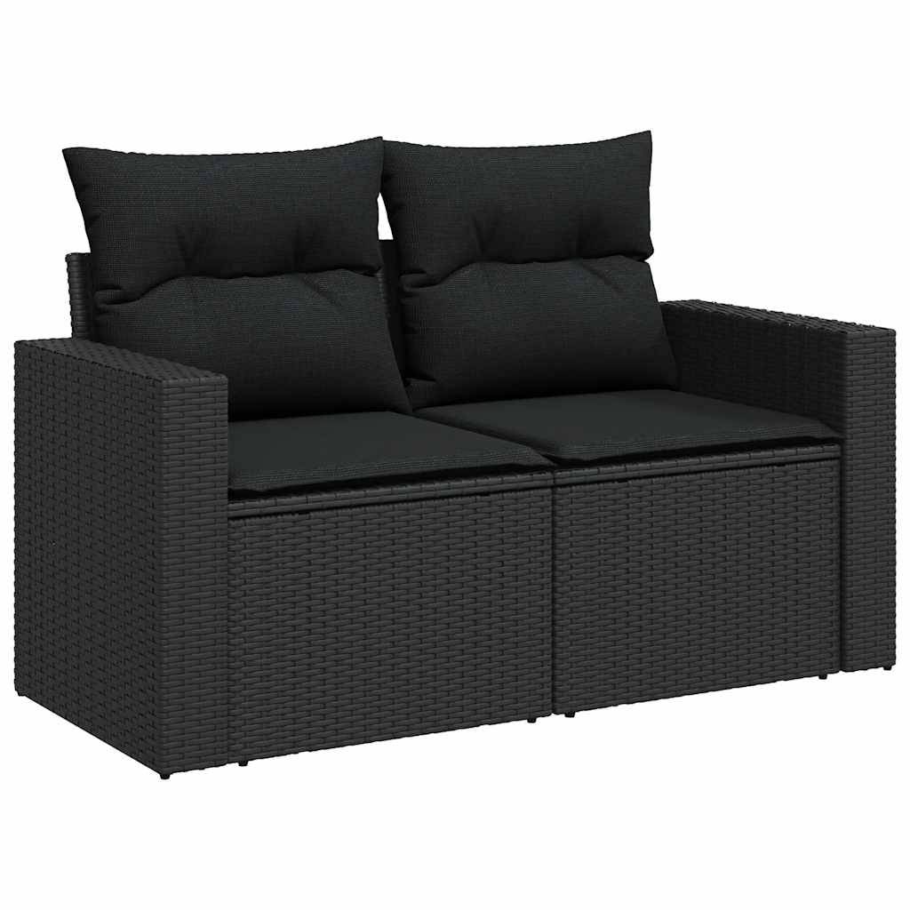 ComfortXL - Salon de jardin 8 places résine tressée noire avec table ajustable et modules de rangement – ComfortXL Outdoor Living - Image 6
