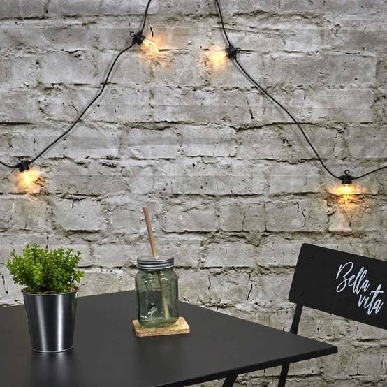 The Home Deco Factory - Guirlande extérieure 10 ampoules LED 4,50 m - Image 2