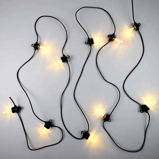 The Home Deco Factory - Guirlande extérieure 10 ampoules LED 4,50 m - Image 3