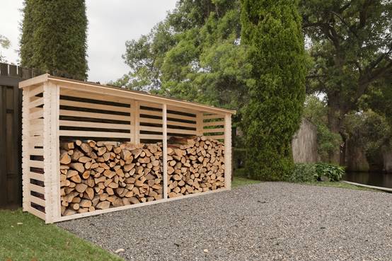 Timbela - Abri à bûches l112xL458xH199 cm/ 4 m² - Abri De Stockage Du Bois et range bûches extérieur - 19 mm d’épaisseur - Timbela M203 - Image 2
