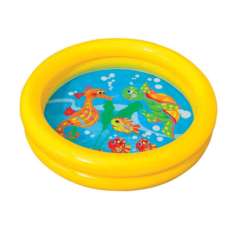 Pataugeoire jaune 61 cm de diamètre Intex - Image 1