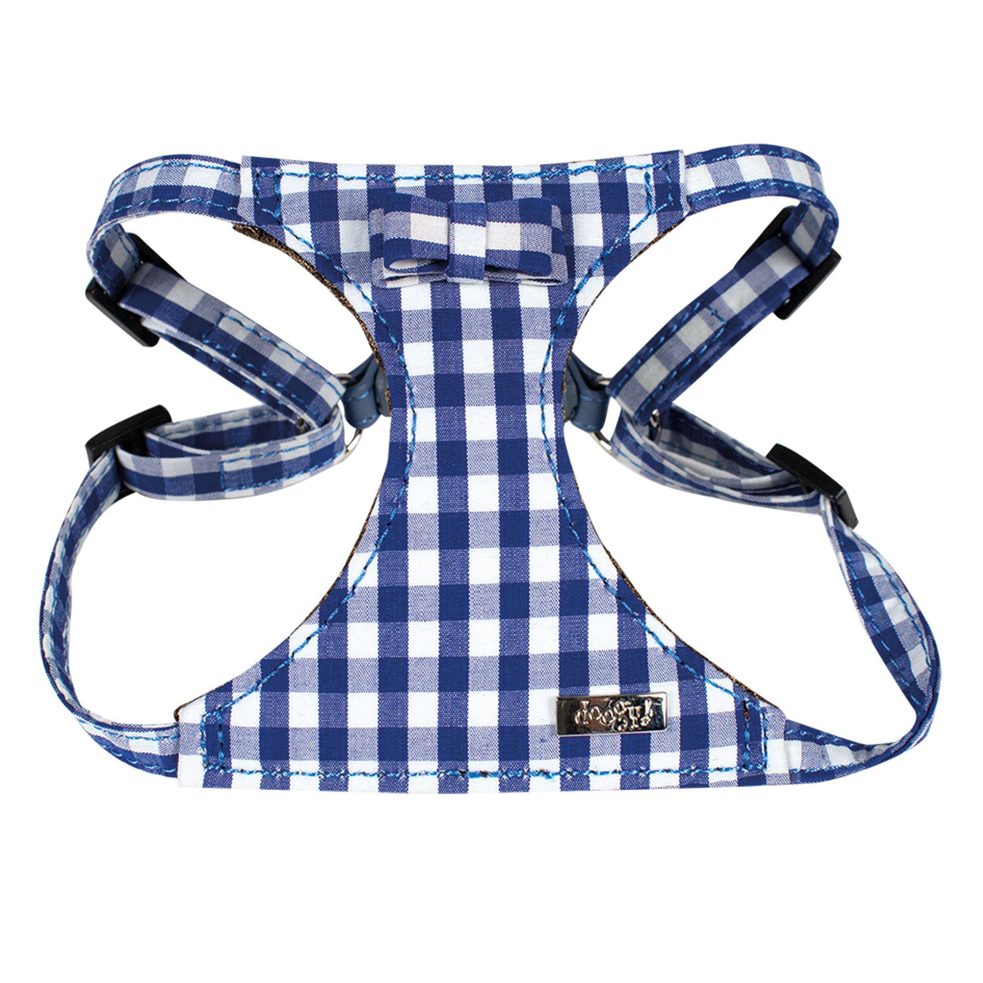 Harnais Vichy Bleu Marine : M DOOGY FASHION