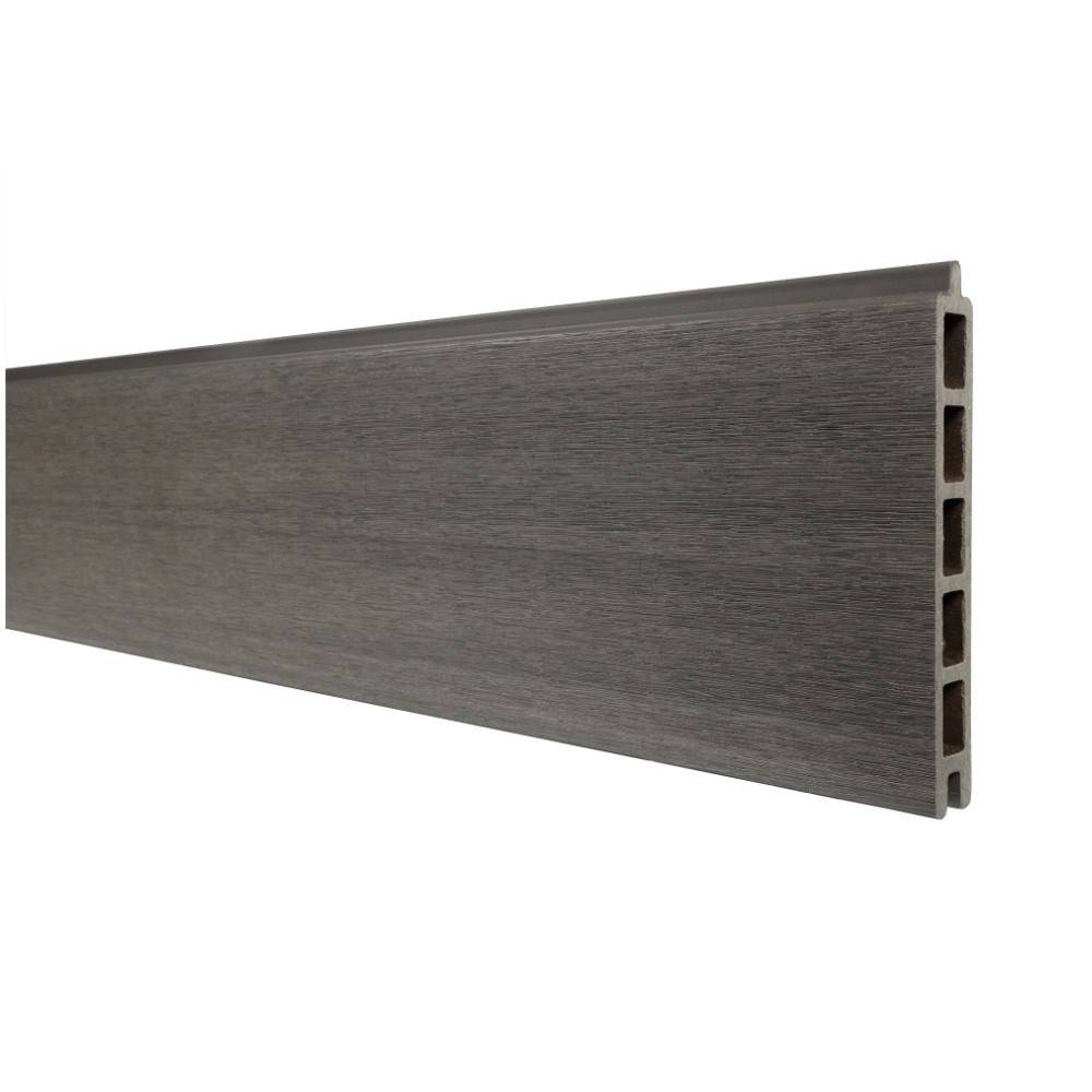 Kit Clôture Bois Composite Ardoise 7,5x1,8m CRUZ - Poteaux en Aluminium Gris - Brise Vue - Palissade - Image 4