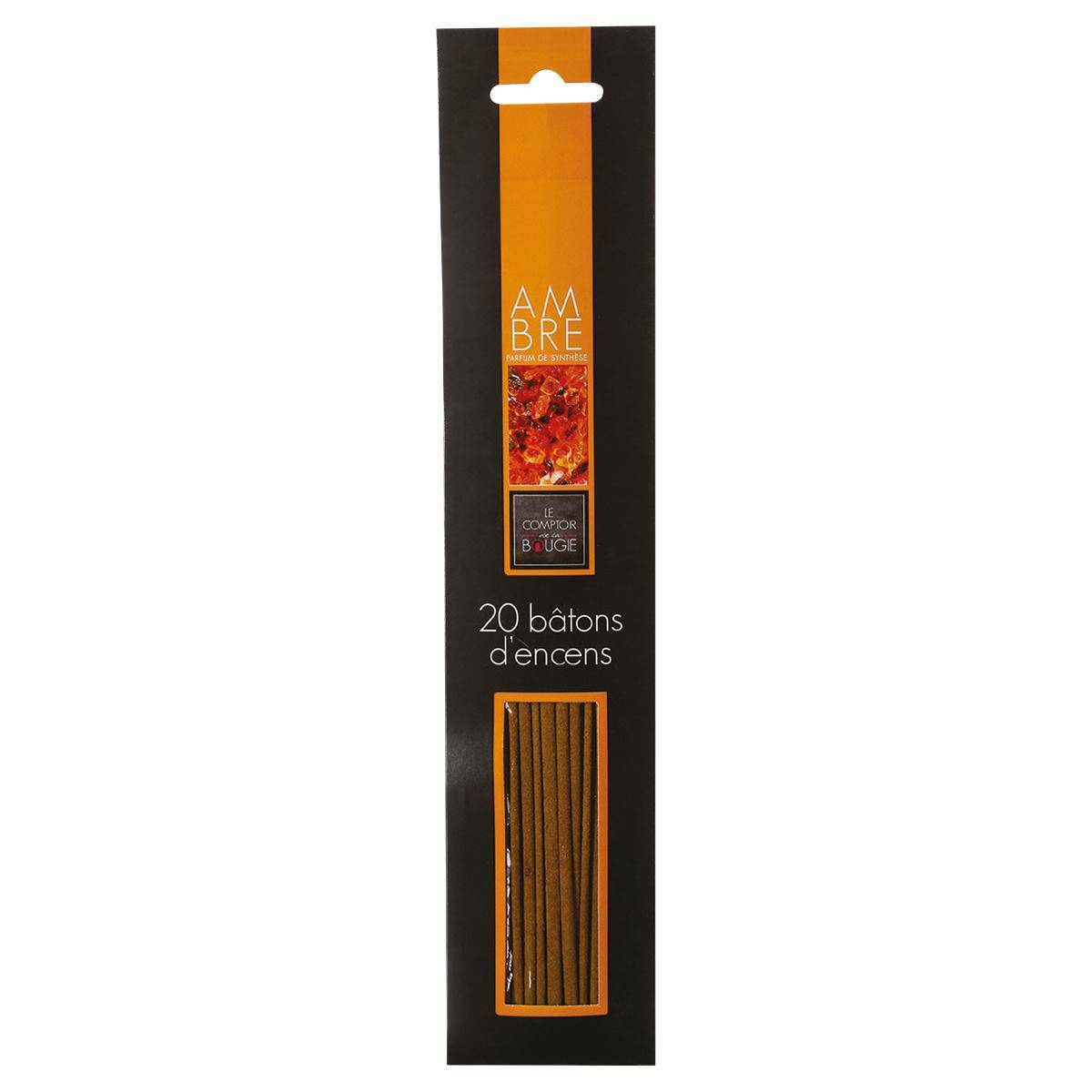 Atmosphera - Lot de 20 bâtons d'encens ambre H25cm - Atmosphera Créateur d'intérieur - Image 1