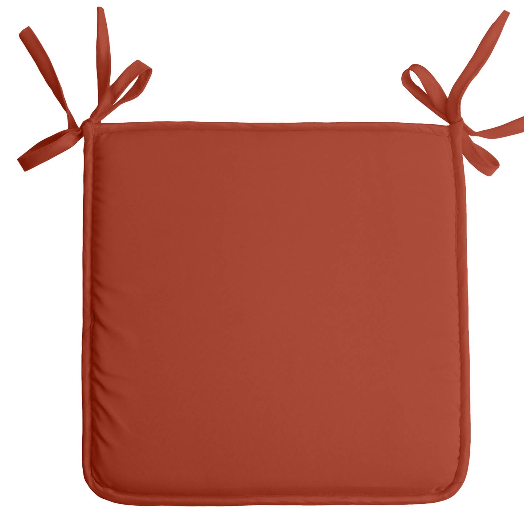 Lovely Casa - Galette de chaise unie aux multiples couleurs - LOVELY CASA - Polyester - Terracotta - Image 1