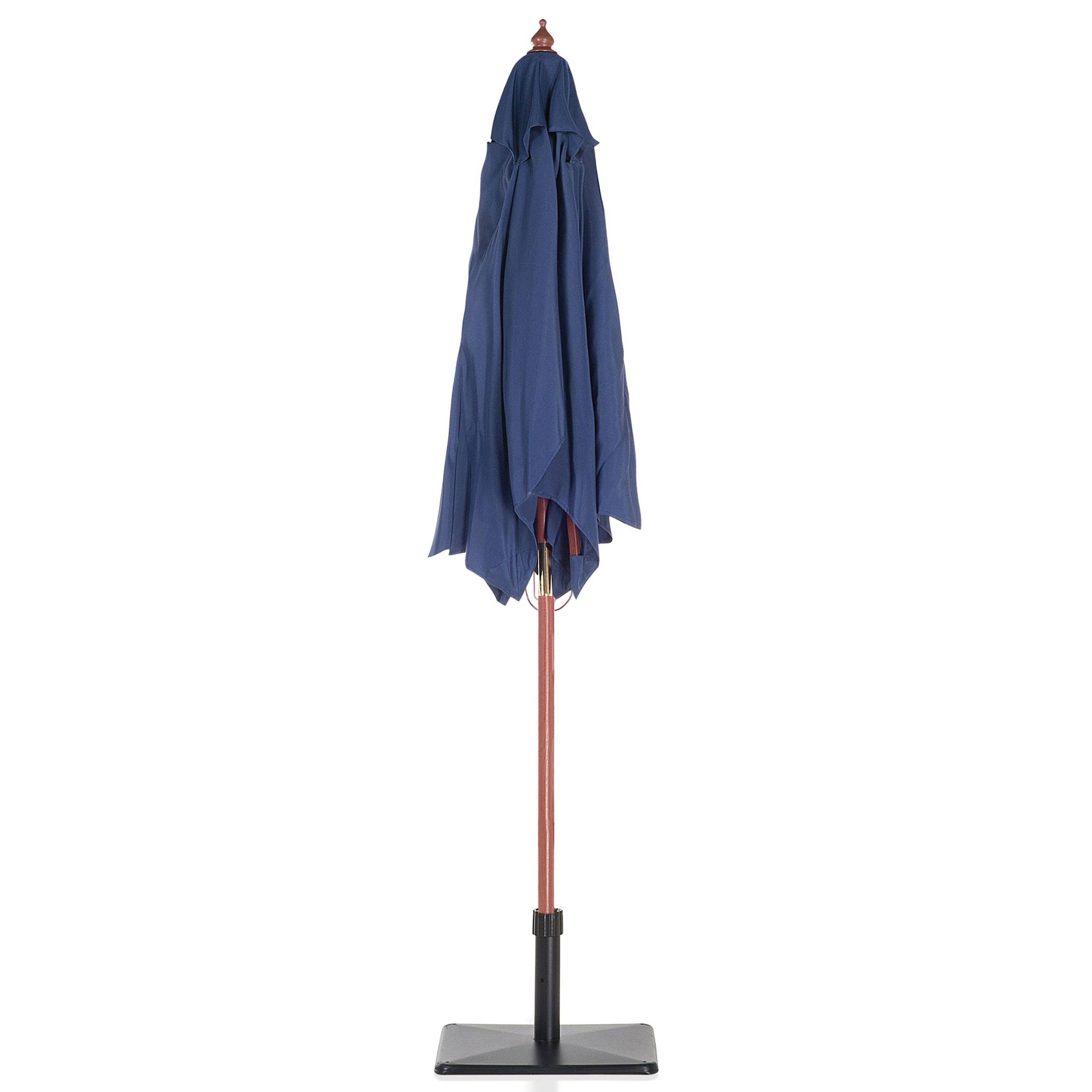 Beliani - Parasol droit Tissu Bleu marine FLAMENCO - Beliani - Image 8
