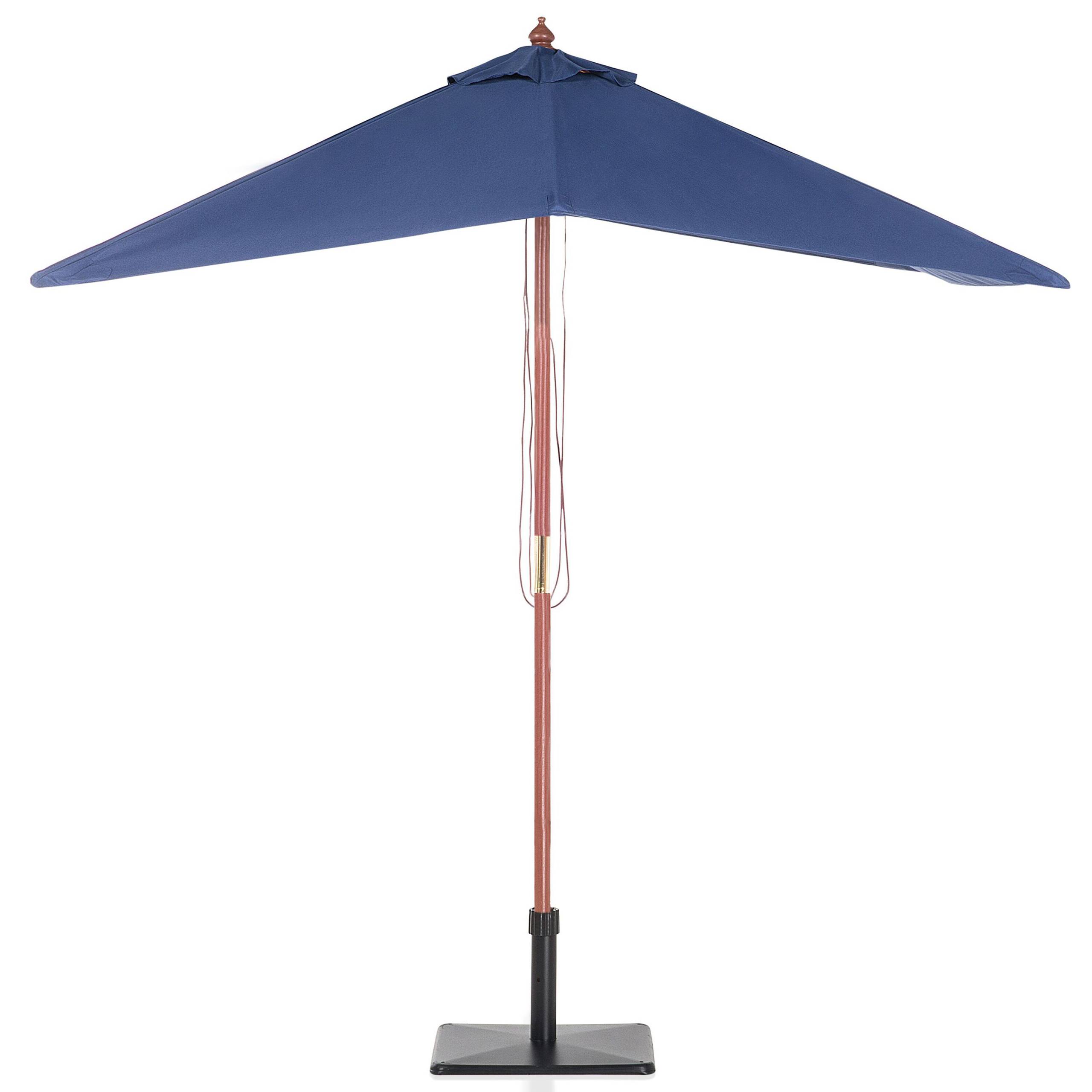 Beliani - Parasol droit Tissu Bleu marine FLAMENCO - Beliani - Image 6
