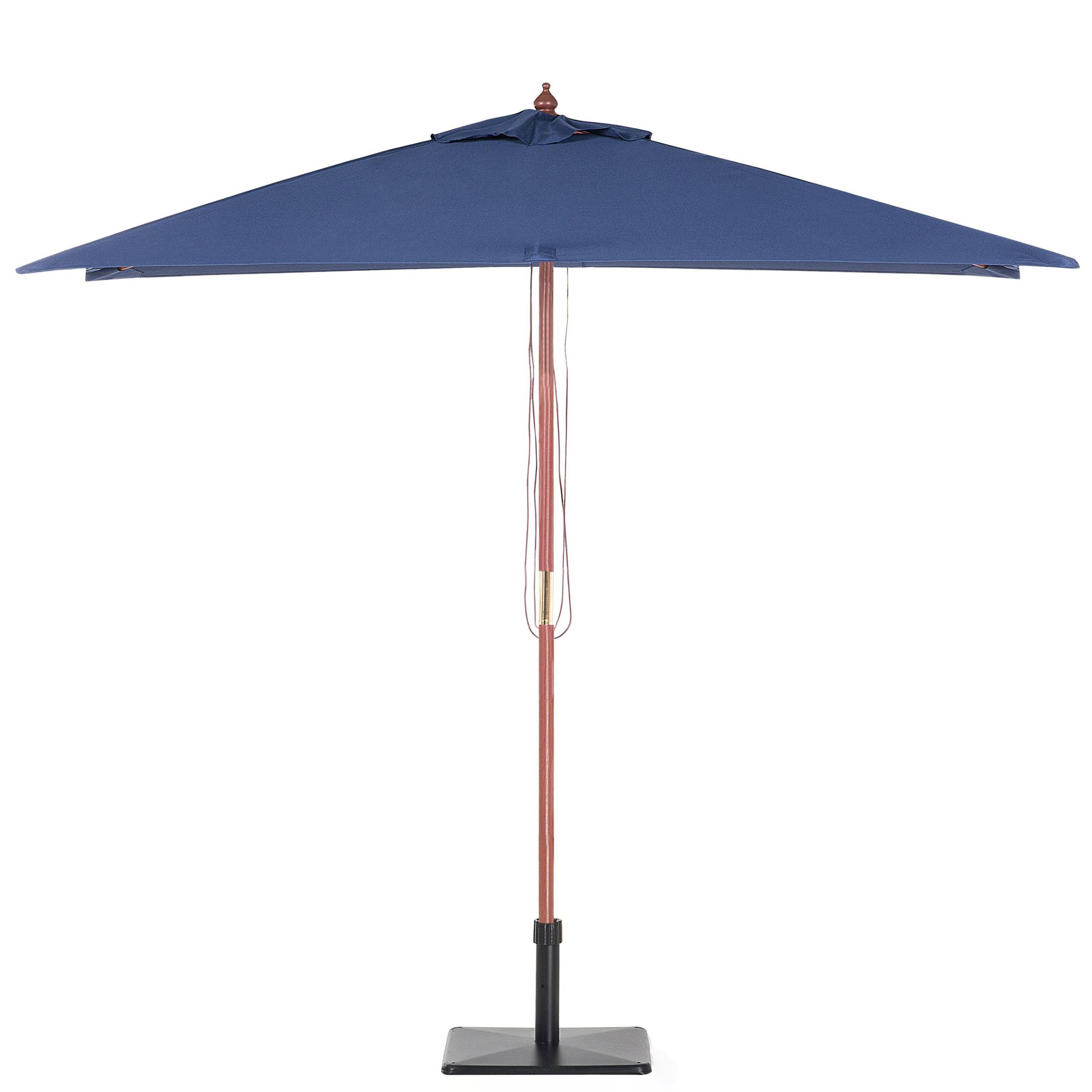 Beliani - Parasol droit Tissu Bleu marine FLAMENCO - Beliani - Image 7