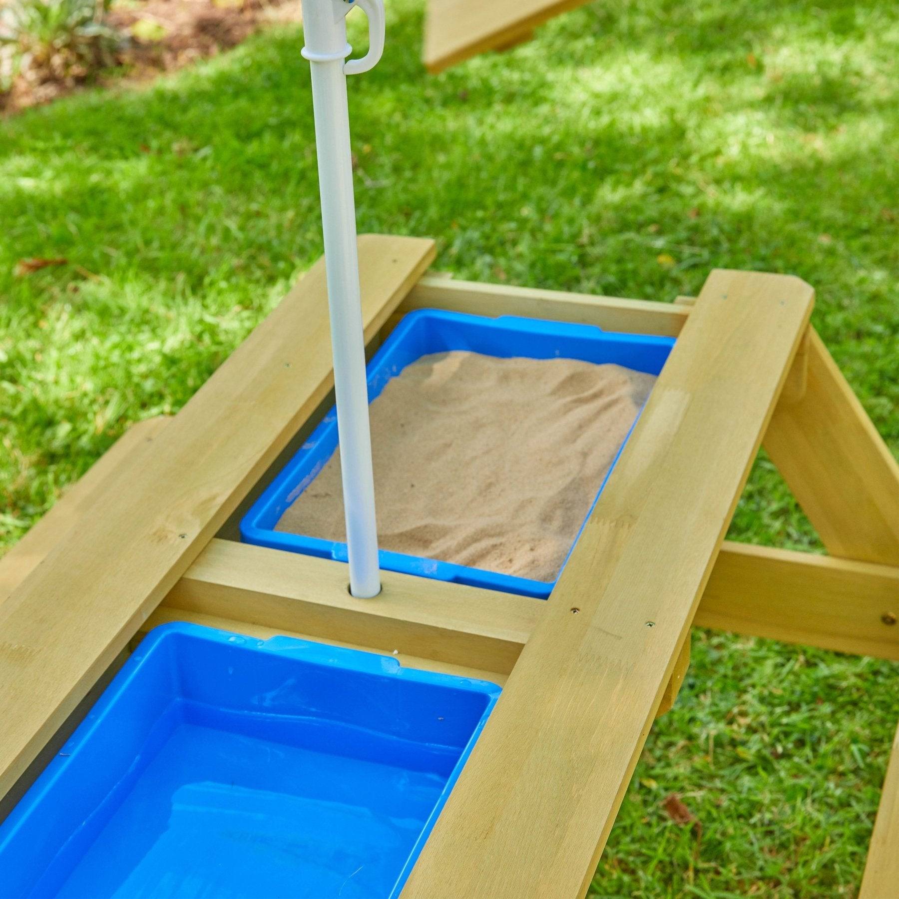 Table de pique-nique en bois pour enfant - 90 x 90 cm - Timbela