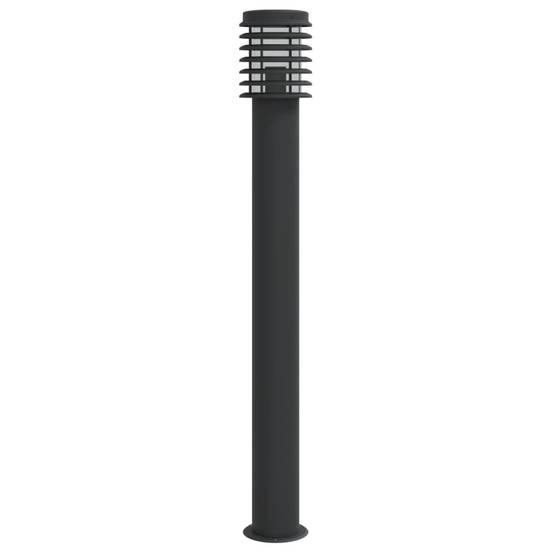 Lampadaire de jardin - Lampadaire d'extérieur noir 110 cm acier inoxydable - Image 6