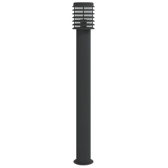 Lampadaire de jardin - Lampadaire d'extérieur noir 110 cm acier inoxydable - Image 4