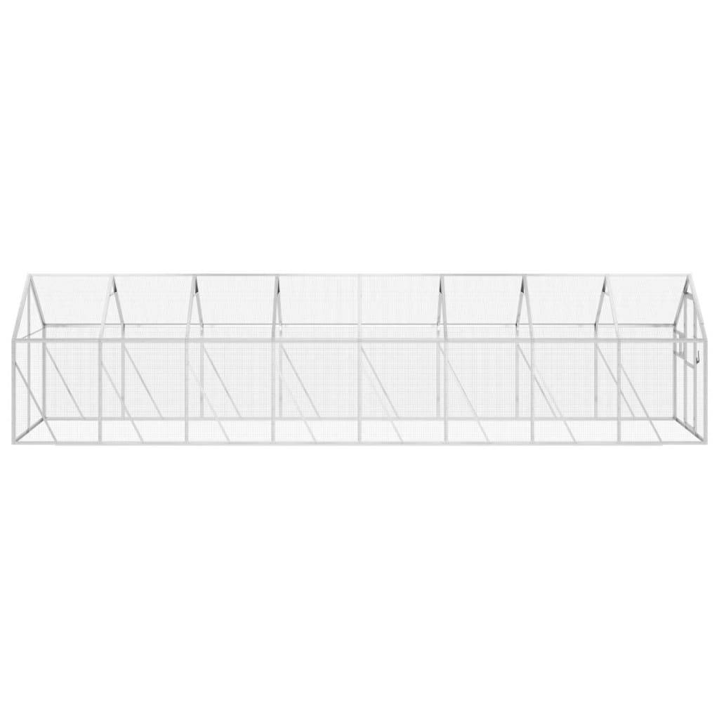 Grande Cage Aluminium Géante Élevage Argent 179x800x185cm - ComfortXL Outdoor Living - Image 4