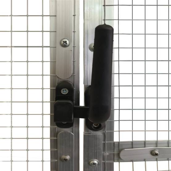 Grande Cage Aluminium Géante Élevage Argent 179x800x185cm - ComfortXL Outdoor Living - Image 6