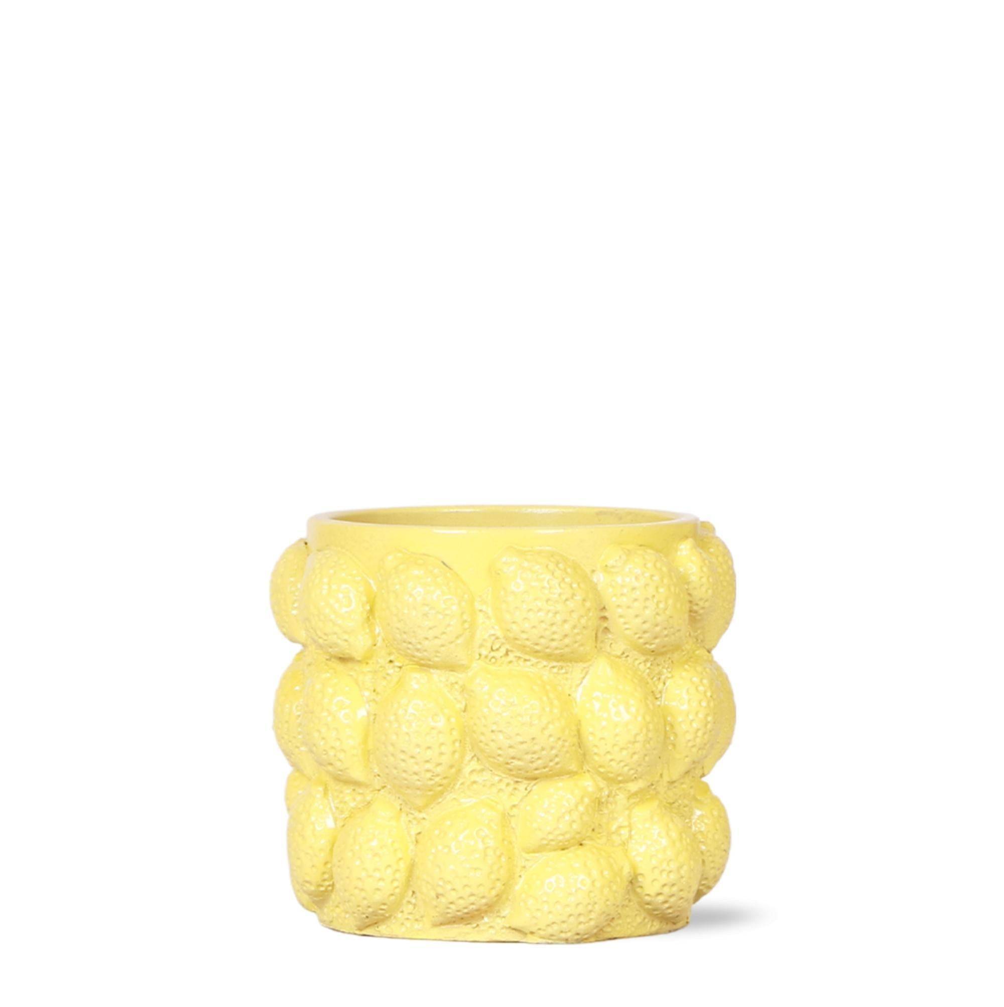 Pot à Agrumes en Céramique Jaune- La Green Touch - Image 1
