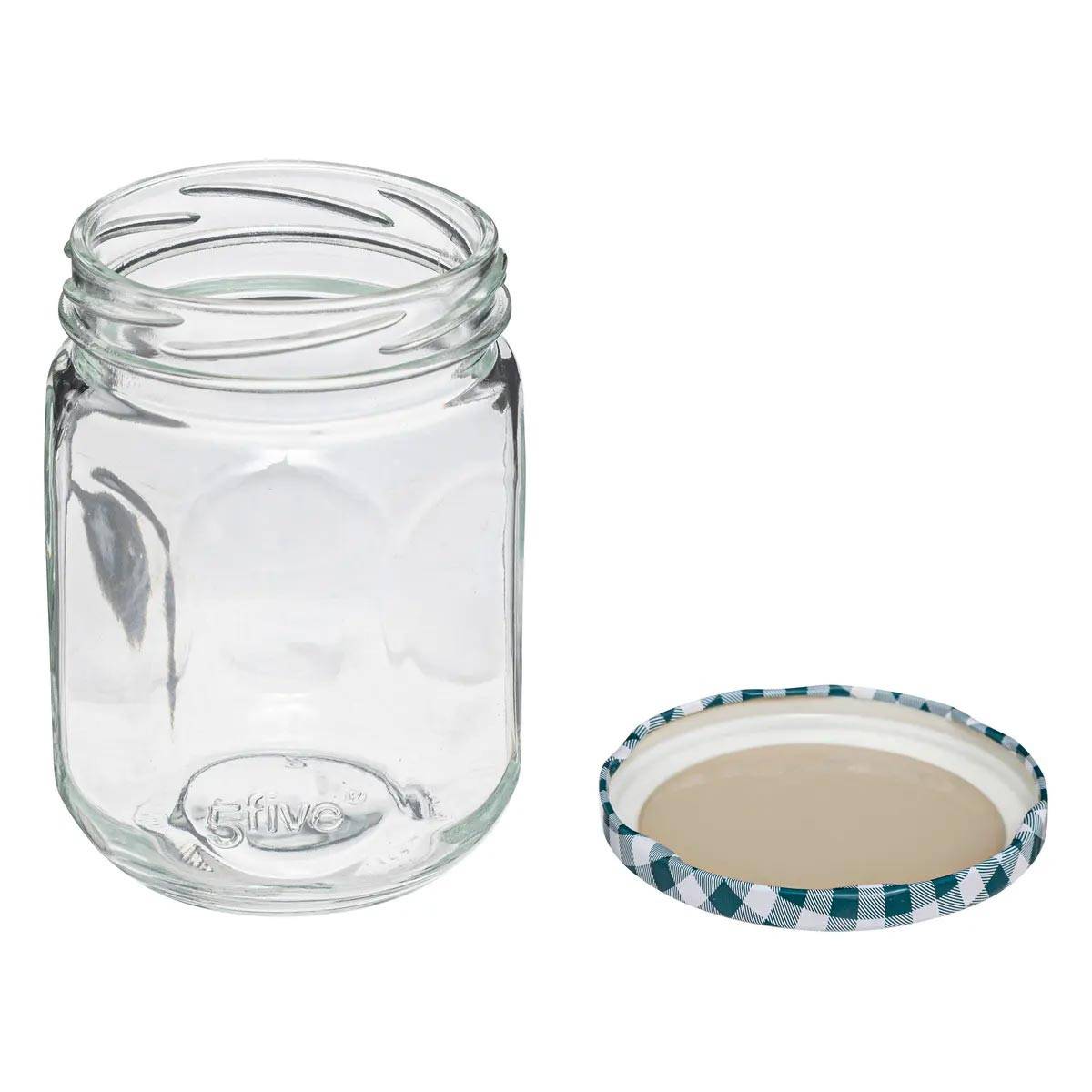 Lot de 6 Pots à Confiture en Verre "Jarro" 0,5L Transparent - Image 3