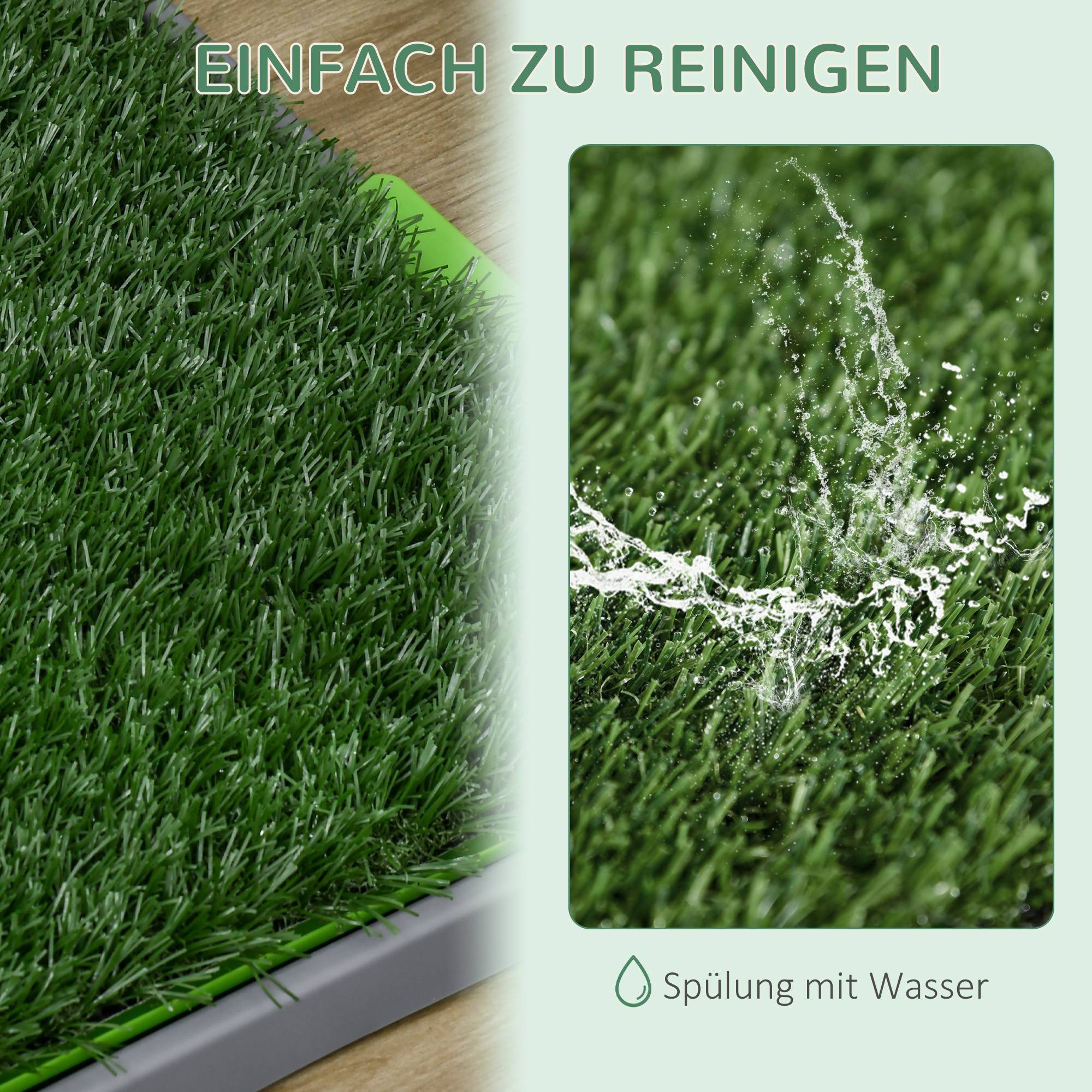 ComfortXL - Toilette pour chien plastique et gazon synthétique vert 67 x 41 cm avec drainage pour intérieur et balcon - Image 6