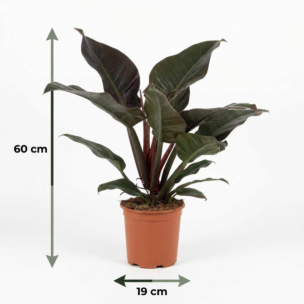 Philodendron Imperial Rouge - H60cm - Image 5