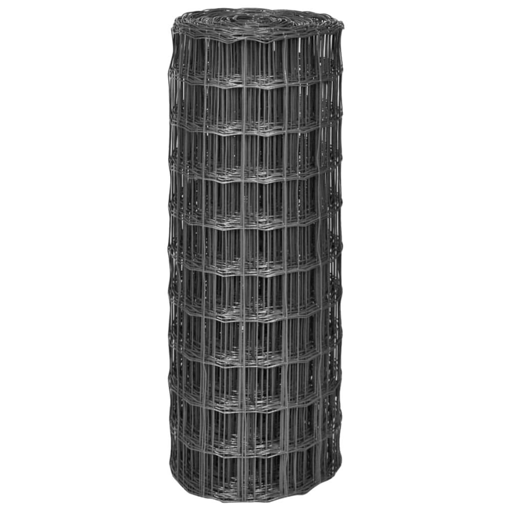 PANGIVO - Clôture Euro Acier revêtue PVC Grise 25 x 1 m, Poids :10.12kg - PANGIVO - Image 2
