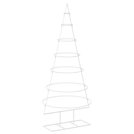 Vidaxl - Sapin de Noël en métal avec support KUOPIO 180 cm Acier Blanc vidaXL 42053802 - Image 2