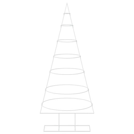 Vidaxl - Sapin de Noël en métal avec support KUOPIO 180 cm Acier Blanc vidaXL 42053802 - Image 5