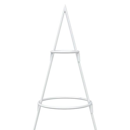 Vidaxl - Sapin de Noël en métal avec support KUOPIO 180 cm Acier Blanc vidaXL 42053802 - Image 6