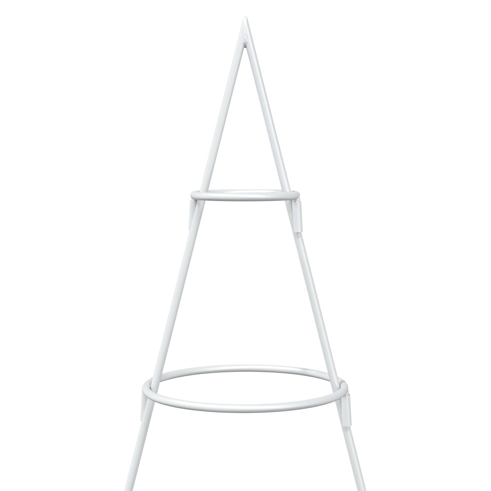 Vidaxl - Sapin de Noël en métal avec support KUOPIO 180 cm Acier Blanc vidaXL 42053802 - Image 6