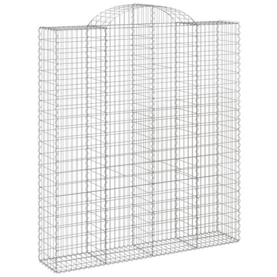 Vidaxl - Paniers à gabions arqués 8 pcs 200x50x220/240 cm Fer galvanisé vidaXL 3146452 - Image 4