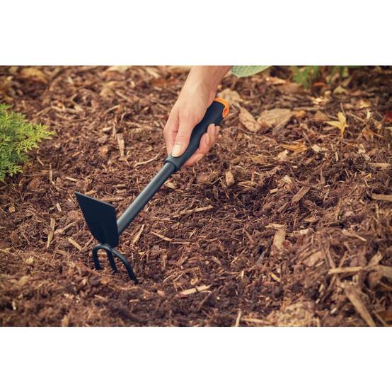 Ensemble outils jardin - Manche bois/caoutchouc - Mini pelle & houe - Compact - Image 5