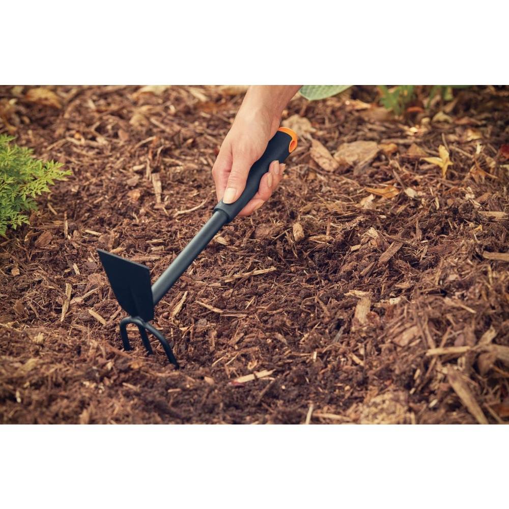 Ensemble  outils jardin - Manche bois/caoutchouc - Mini pelle & houe - Compact - Image 5