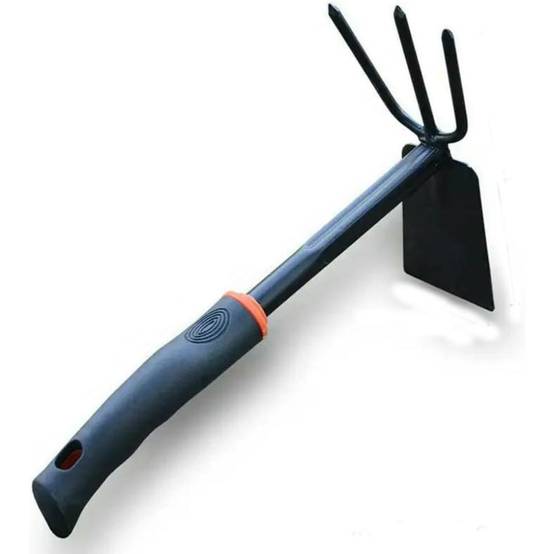 Ensemble outils jardin - Manche bois/caoutchouc - Mini pelle & houe - Compact - Image 1