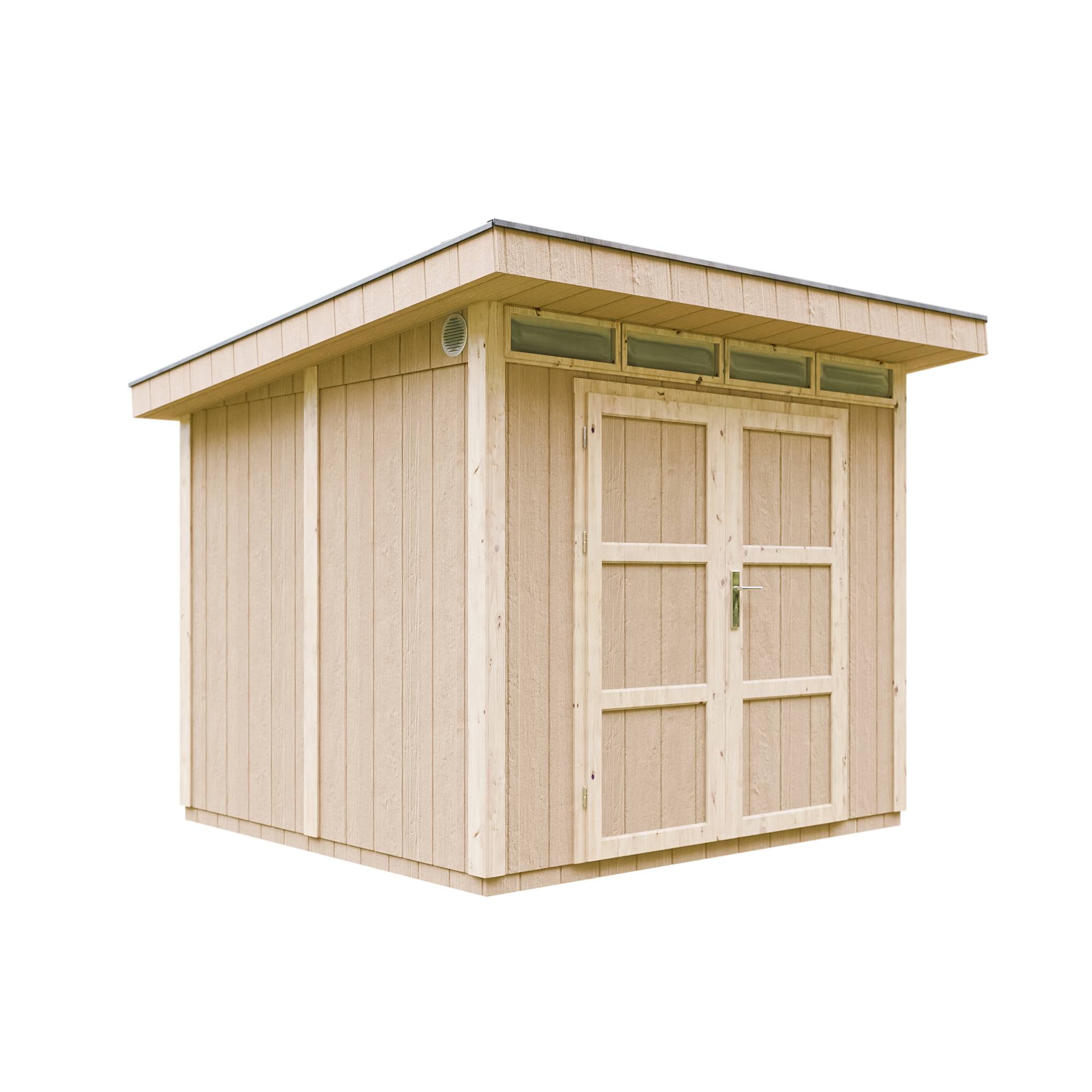 Timbela - Abri de Jardin Qualité Premium 6m² / L294xL279cm - Kit tout compris avec sol, tuiles bitumineuses, set de peinture - Timbela M903A - Image 1