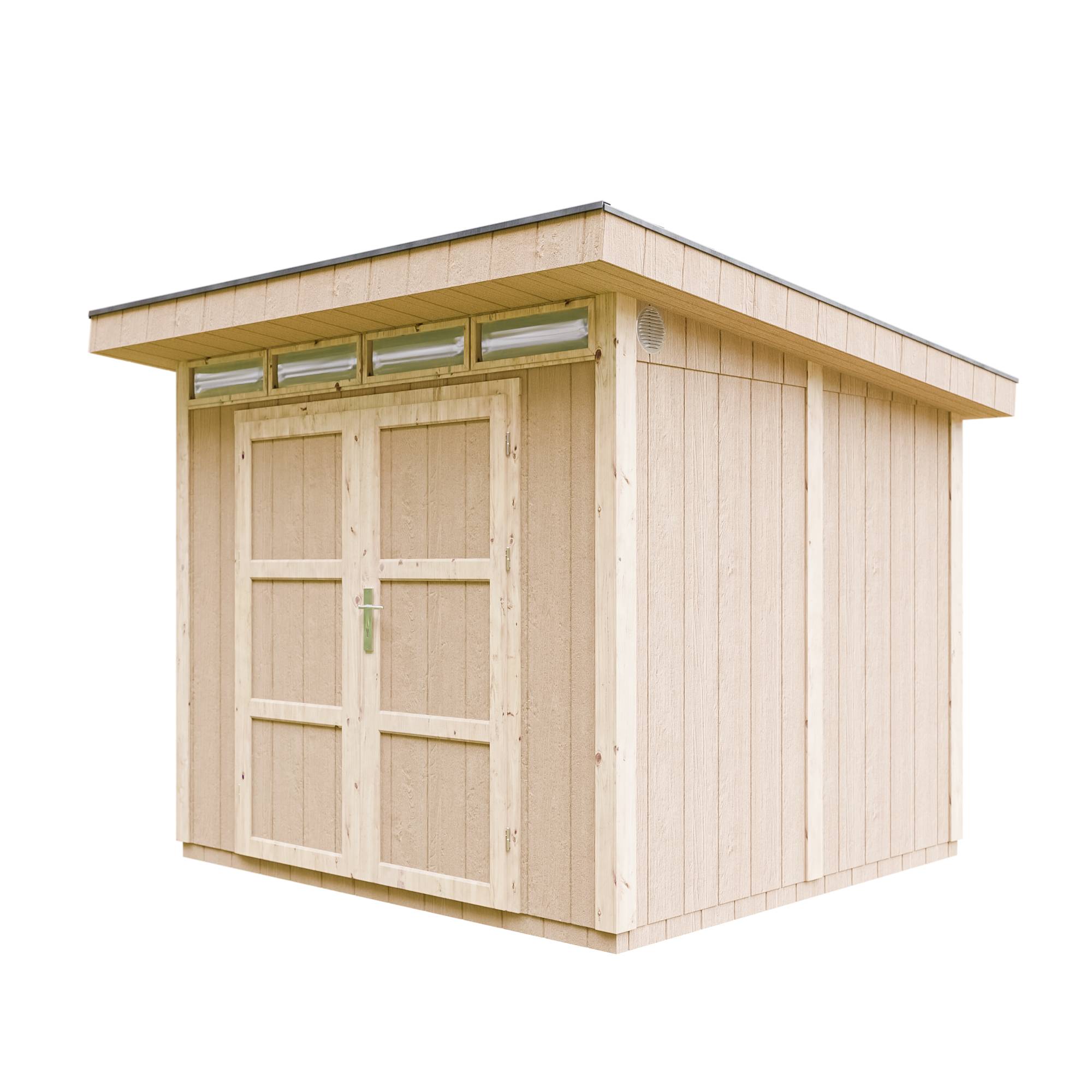 Timbela - Abri de Jardin Qualité Premium 6m² / L294xL279cm - Kit tout compris avec sol, tuiles bitumineuses, set de peinture - Timbela M903A - Image 3