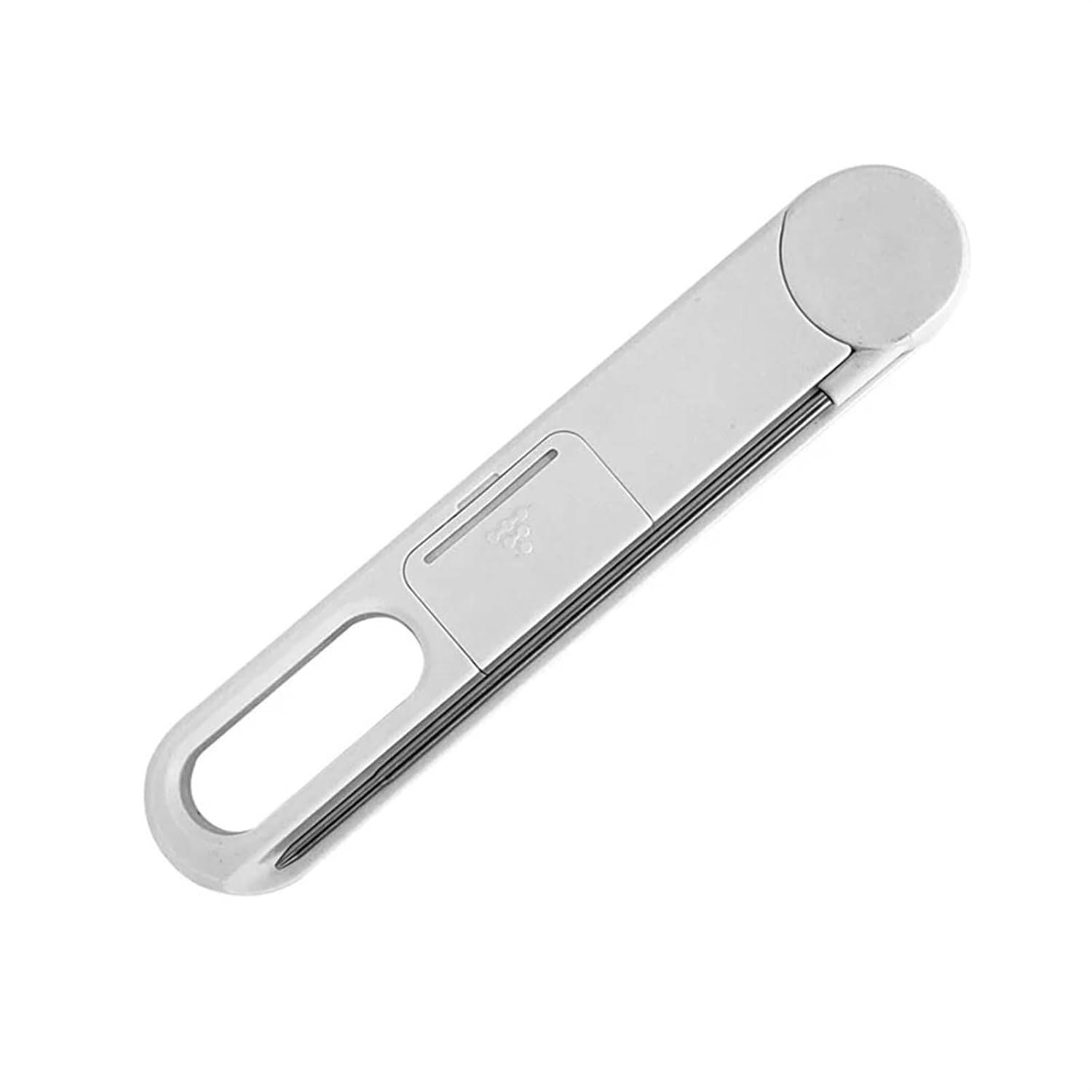 Thermomètre alimentaire - Thermomètre à viande - Thermomètre de cuisine - Avec grand écran LCD et sonde pliable - Blanc-Lytech - Image 4