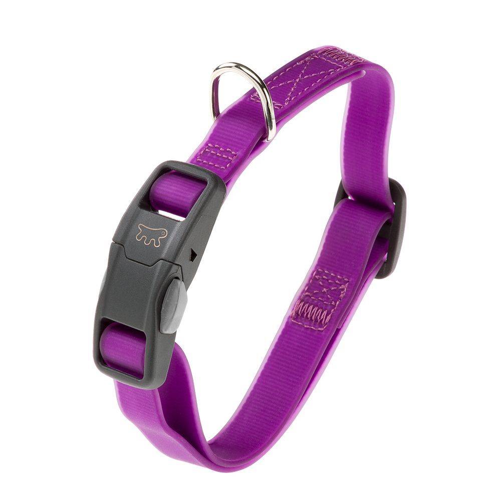 Ferplast - Collier pour Chiens EVOLUTION C25/70 avec Boucle Magnétique, Hypoallergénique, Lavable, Violet - Image 1