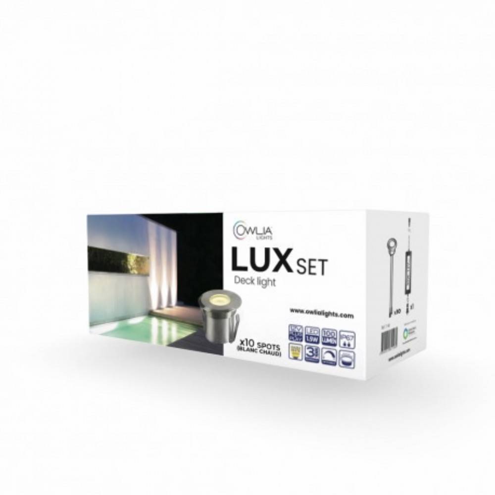 10 Spots LED LUX Blanc Chaud - Transformateur 30W - 50 000 Heures de Durée de Vie Moyenne - Spots Terrasse - Image 5