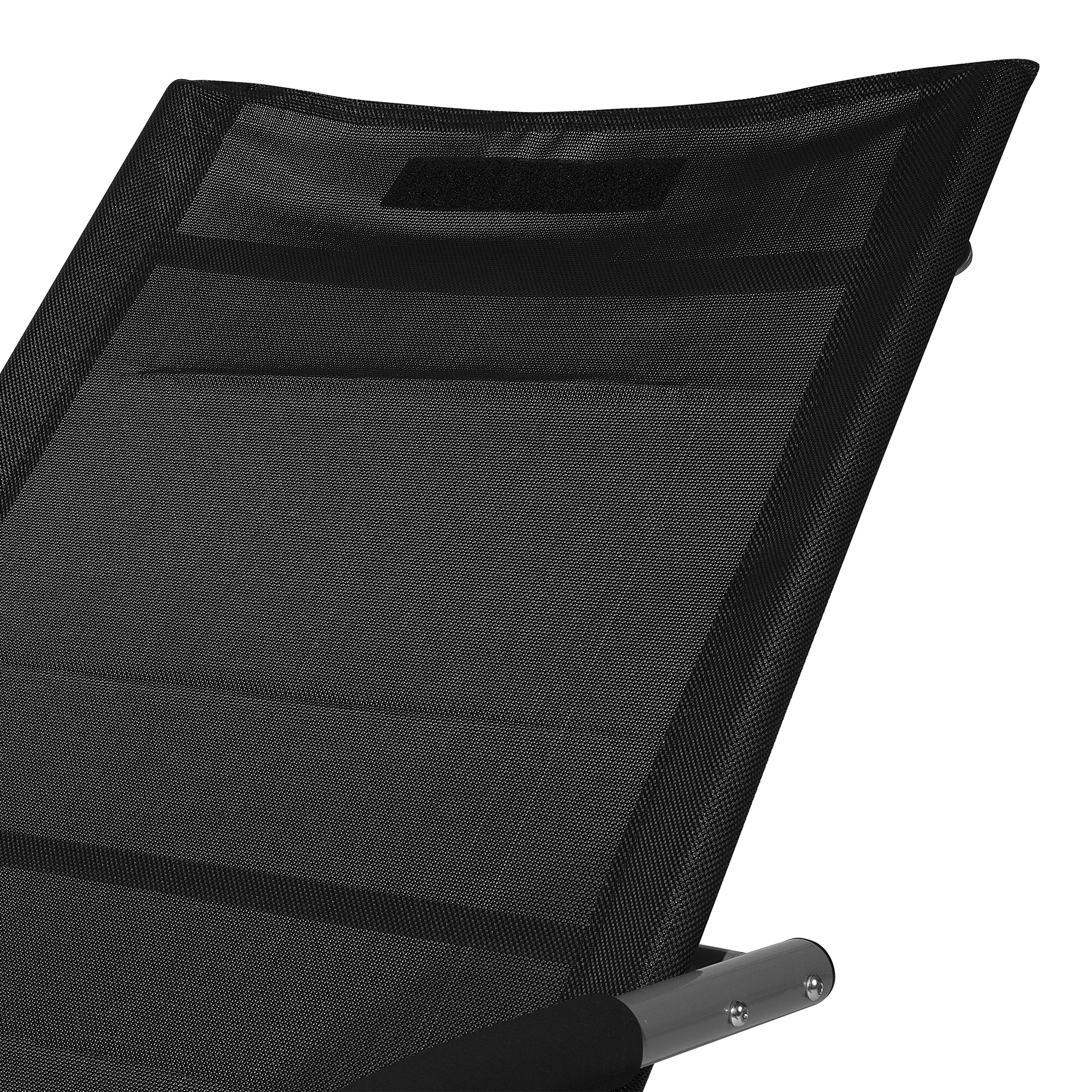 Beliani - Chaise longue Acier Noir CARANO - Beliani - Image 9