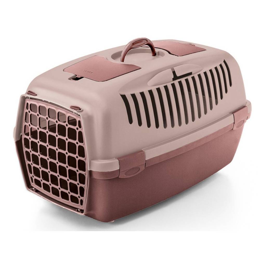 animallparadise - Cage gulliver 3, rose, taille 40 x 61 x 38 cm, transport pour chien max 12 kg - Image 2