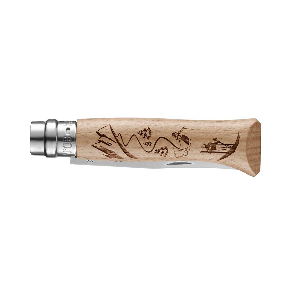 Opinel - Couteau gravé lame 8.5 cm Sport Ski - Image 2