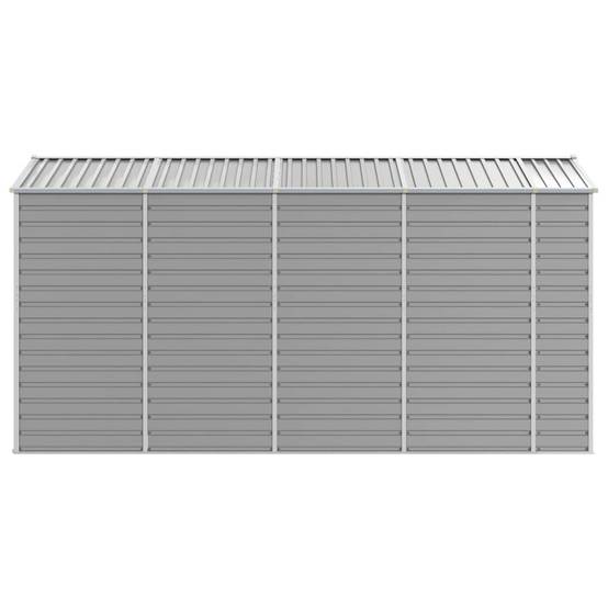 Vidaxl - Abri de jardin gris clair 191 x 385 x 198 cm en acier galvanisé vidaXL 3188245 - Image 7