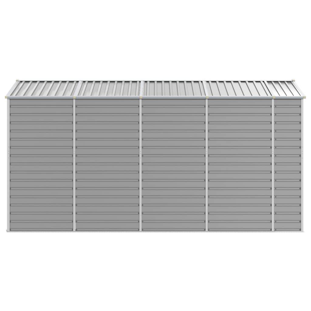 Vidaxl - Abri de jardin gris clair 191 x 385 x 198 cm en acier galvanisé vidaXL 3188245 - Image 7