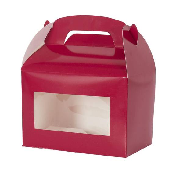 Lot de 5 Boîtes à Gâteaux "Pâtisserie" 20cm Rose - Image 3