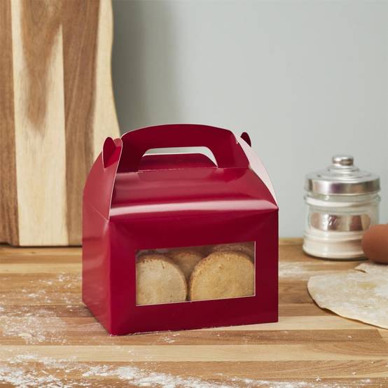 Lot de 5 Boîtes à Gâteaux "Pâtisserie" 20cm Rose - Image 7