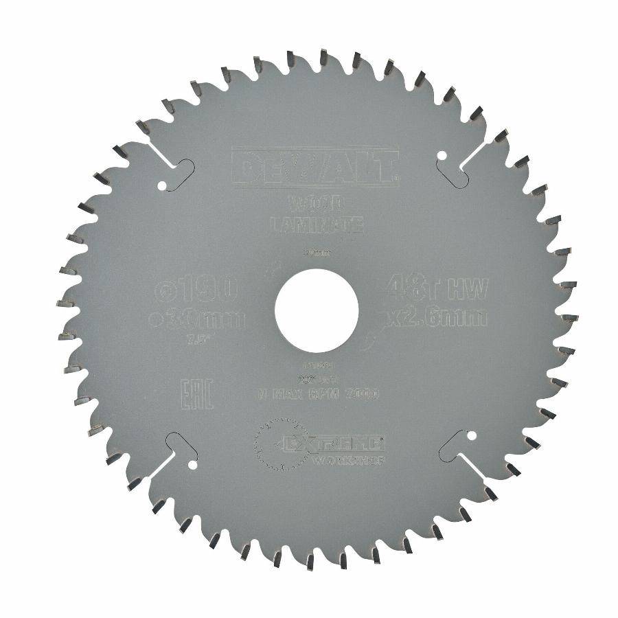 Lame scie circulaire portative 190x30 mm 48 Dents Extrême workshop DEWALT - DT4094-QZ - Image 1