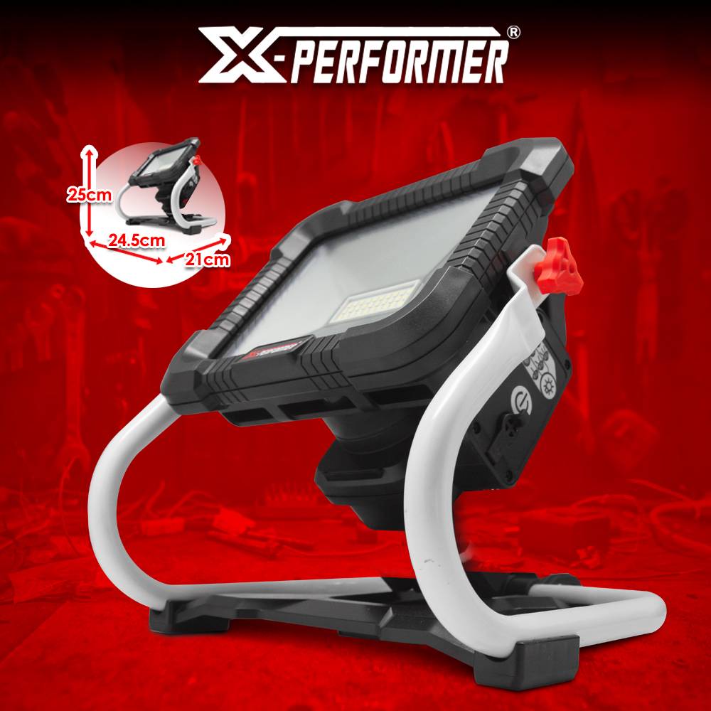 Projecteur de chantier rechargeable 20V avec batterie 2Ah - X Performer - Image 3