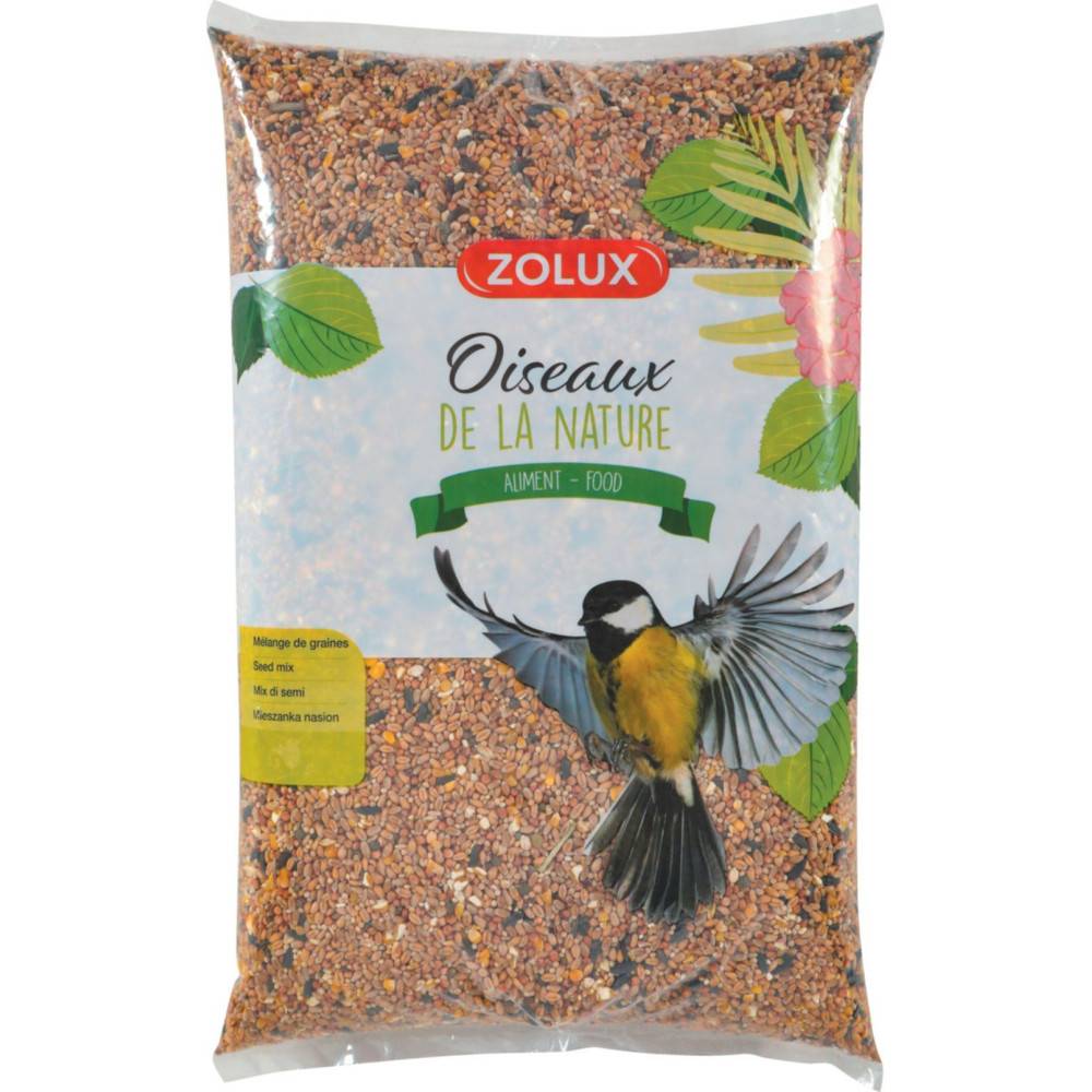 Zolux - Mélange de graines sac 5kg pour oiseaux de jardin - Image 1