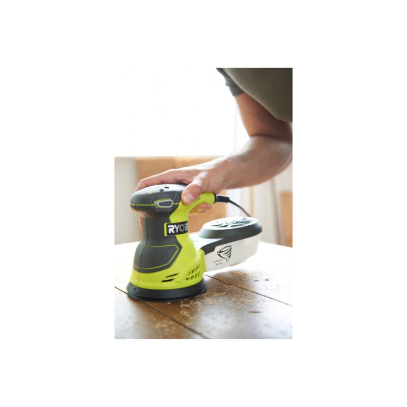 Ryobi - Pack RYOBI Ponceuse excentrique électrique ROS300 - 300W - 125mm - 10 Disques abrasifs - 125mm - Grain 100, 120, 240, 320 - Image 5
